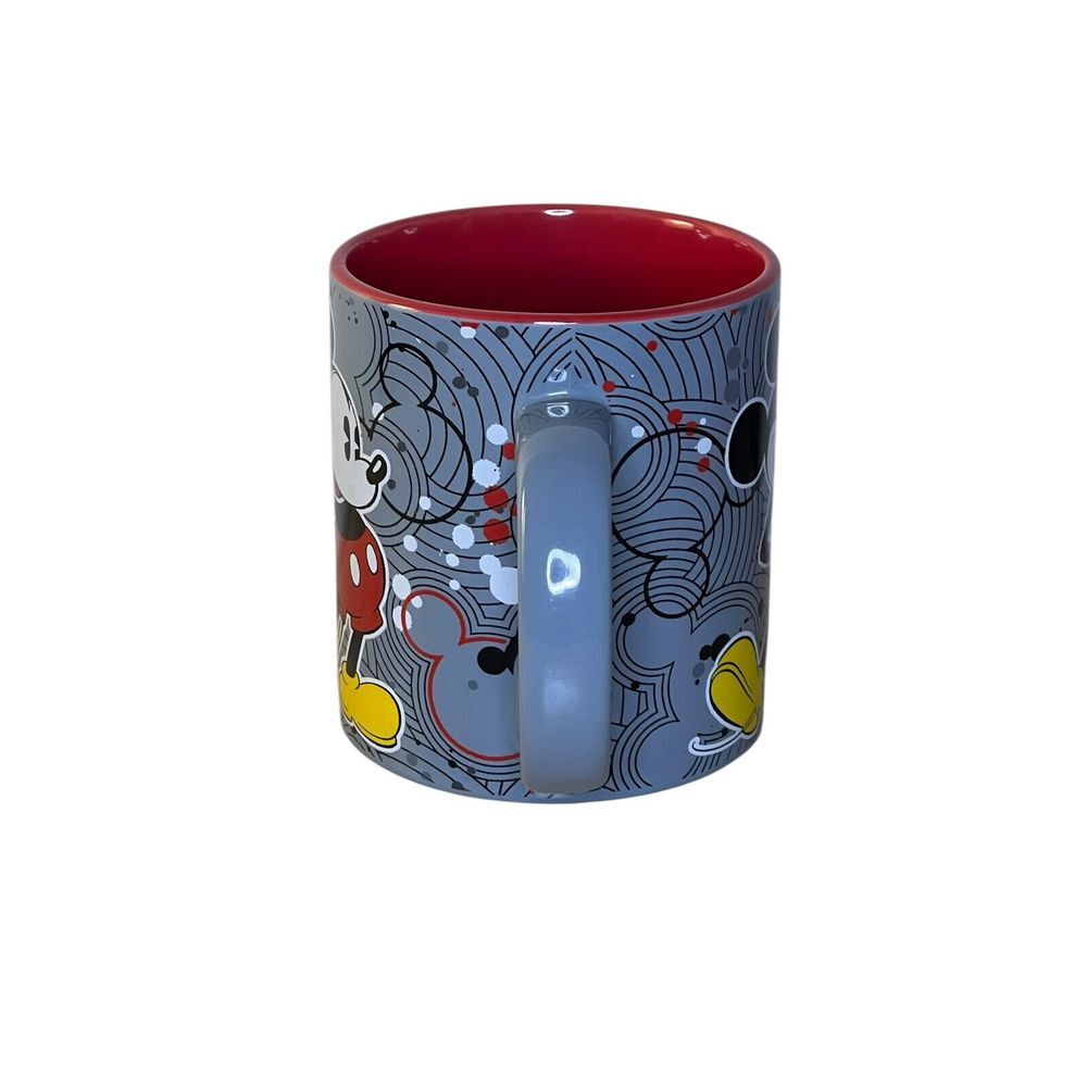 Disney Mickey Mouse 20 oz Coffee Mug Ceramic Dishwasher Microwave Safe Gray Grey - Picture 4 of 8